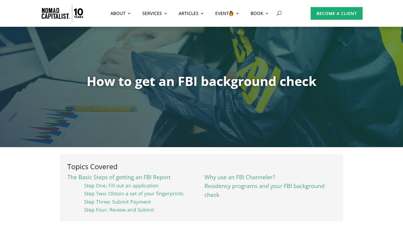 How to get an FBI background check - Nomad Capitalist